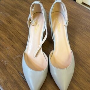 Taupe Journee Collection 2” Heels with Ankle Strap